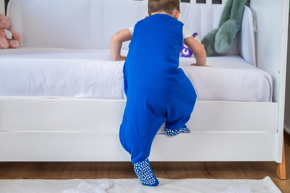 Bliss Jump, Sleeping Bag with Legs, 1 TOG, 3-5 y, Penguin, Patch Blue