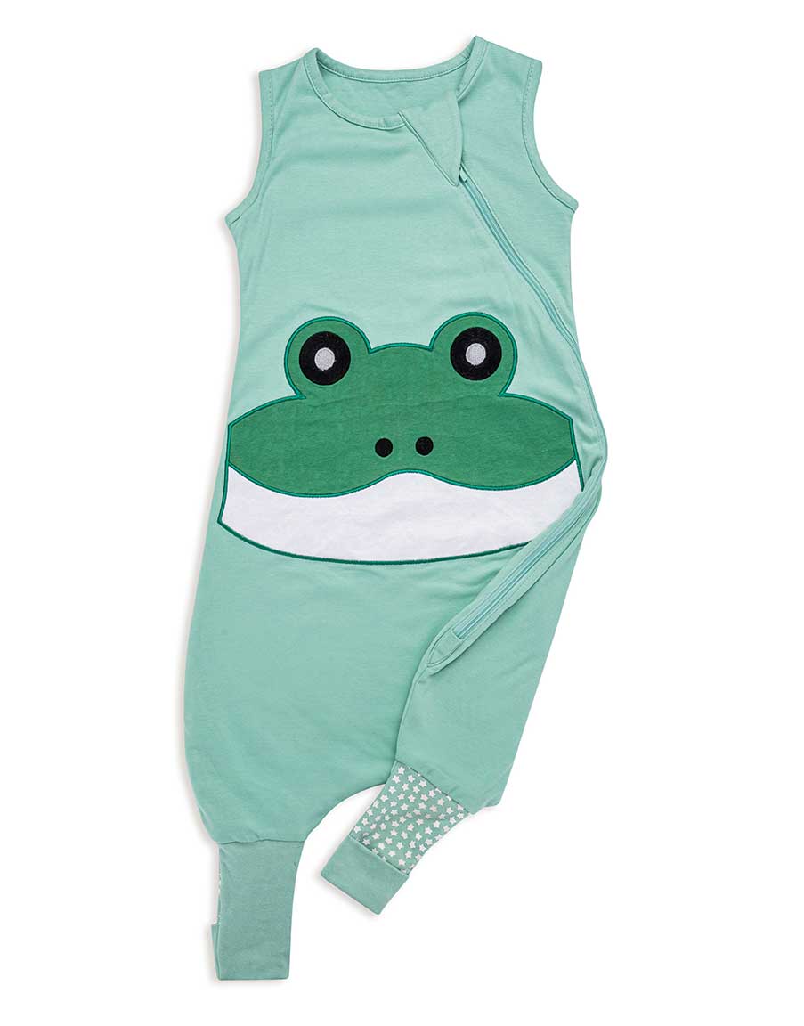 Bliss Jump, Sleeping Bag with Legs, 1 TOG, 18-36 months, FROG, Patch MINT