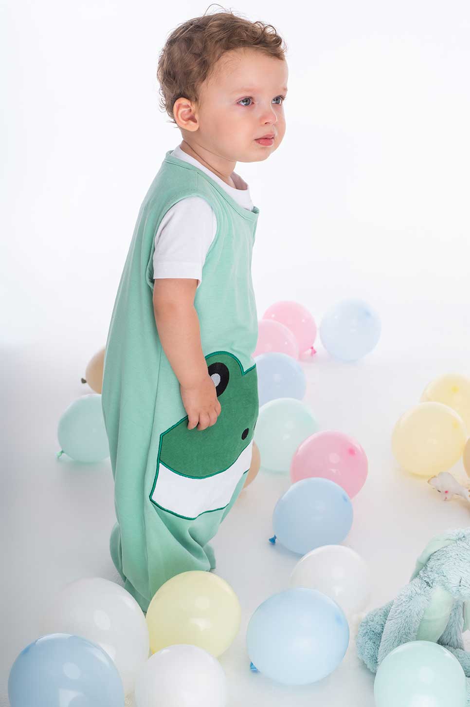 Bliss Jump, Sleeping Bag with Legs, 1 TOG, 18-36 months, FROG, Patch MINT