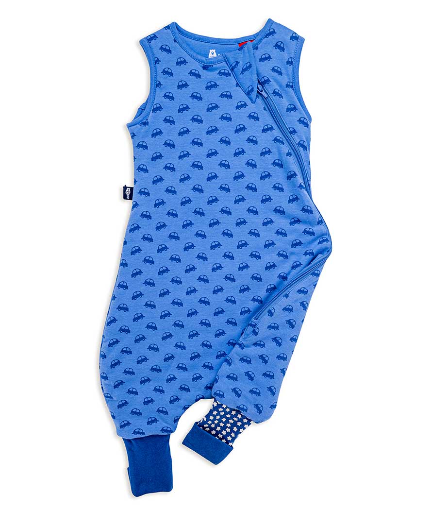 Bliss Jump, Sleeping Bag with Legs, 1 TOG, 18-36 months, VROOM Cars