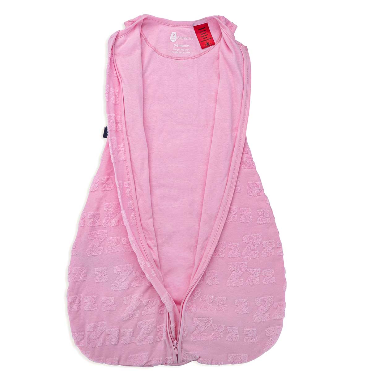 Bliss Sac, Sleeping Bag, 1 TOG, 6-18 months, Dreamy Zzz, Tufted Pink