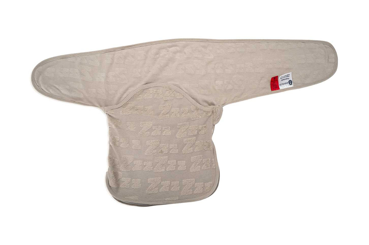Bliss Snug: Set of 2 Swaddles ZZZ Tufted Sky & Grey