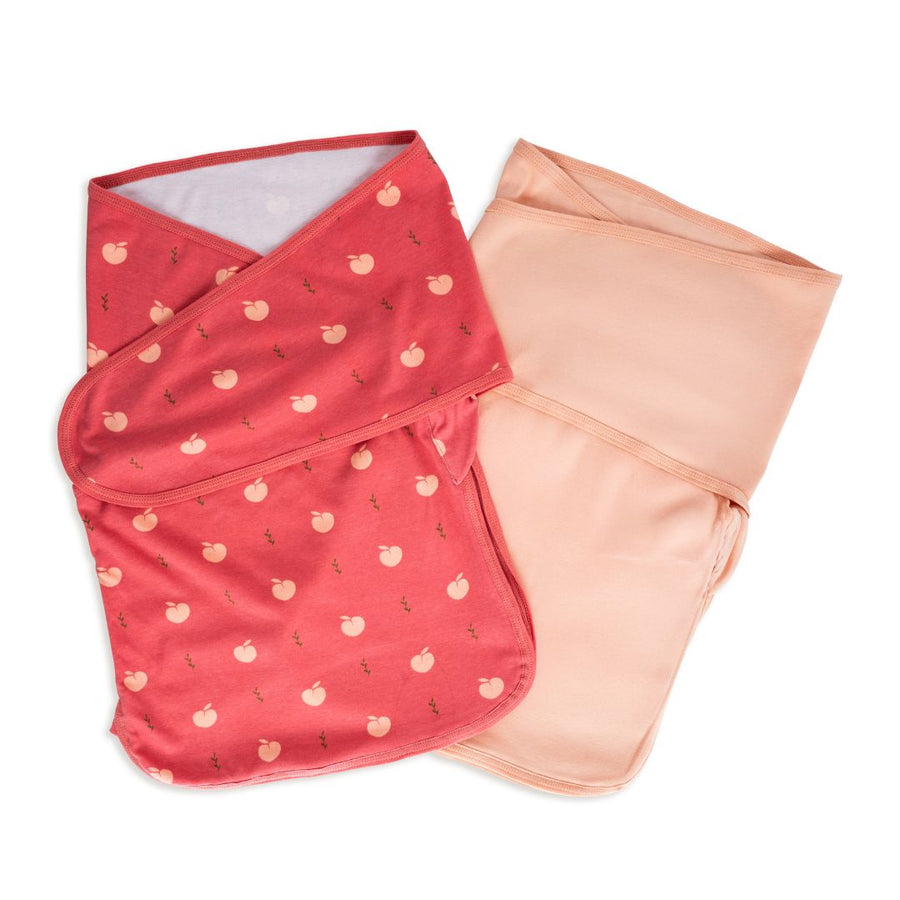 Bliss Snug: Set of 2 Swaddles Peaches